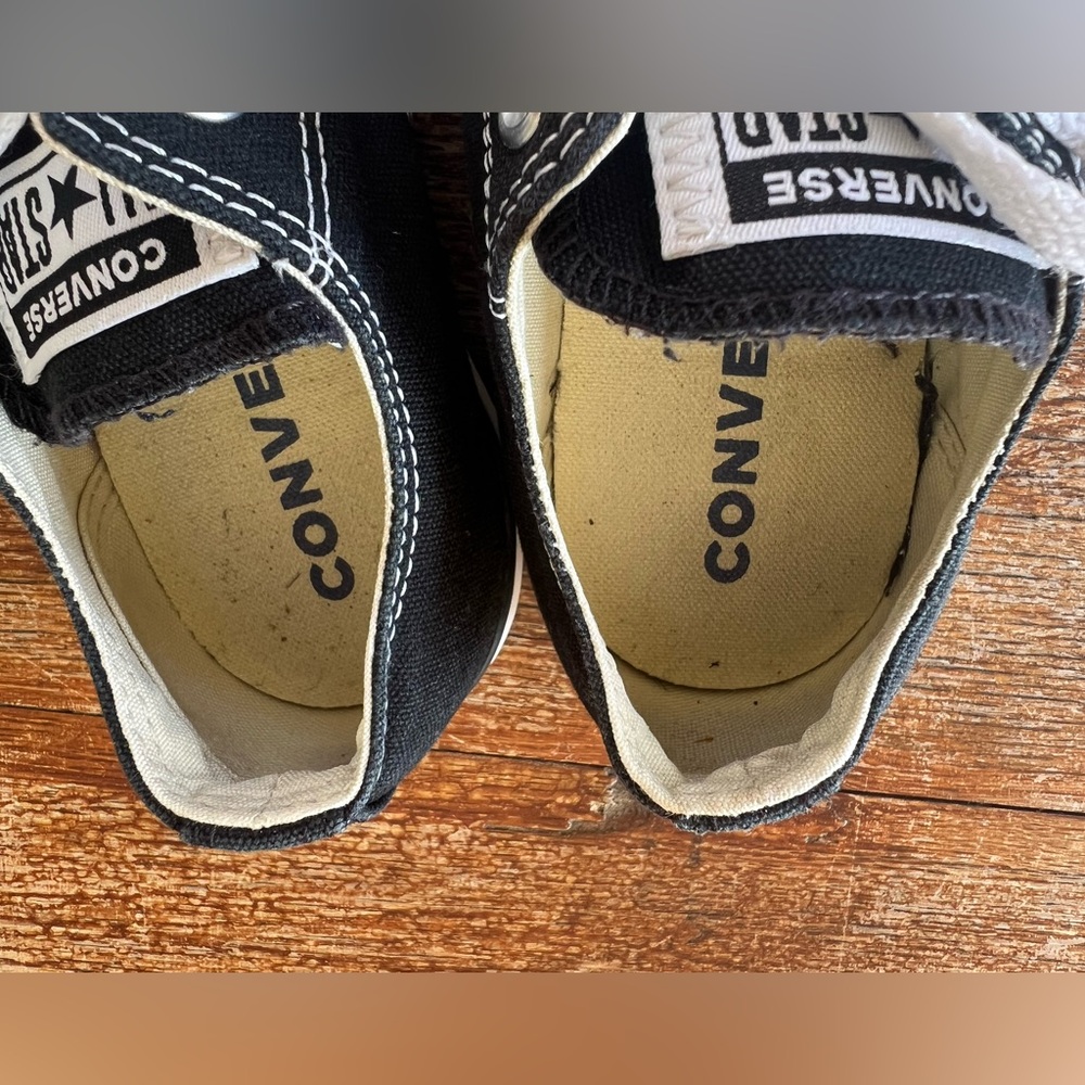 Converse Chuck Taylor All Star Sneakers Black Low Top Canvas Unisex M6 W8 - Picture 11 of 16